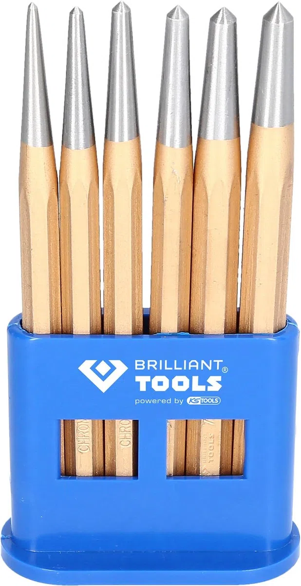 BRILLIANT TOOLS BT085080 Serie di bulini, 6 pz [Powered by KS TOOLS]