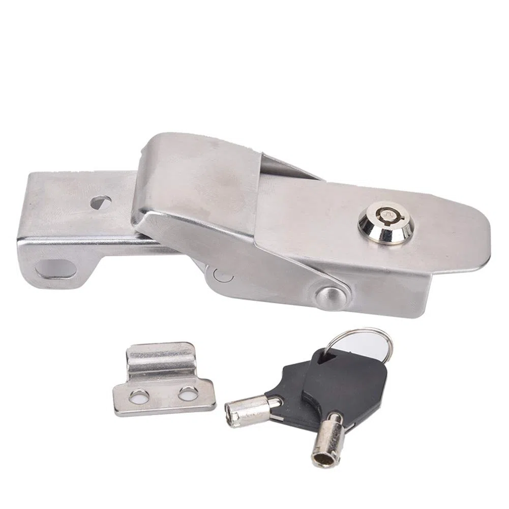 BuyWeek Chiusura a Leva, Chiusura a Scatto in Acciaio Inossidabile Chiusura a Molla per Cassette Degli Attrezzi Cassetti Armadi (A108B-3)