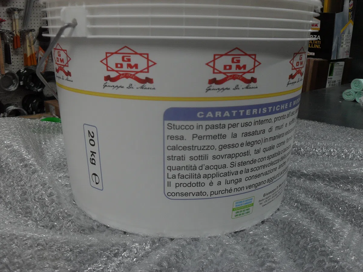 STUCCO PREPARATO DA 20KG GDM PITTURA MURO SPEDIZIONE GRATIS CASA RIPARAZIONI