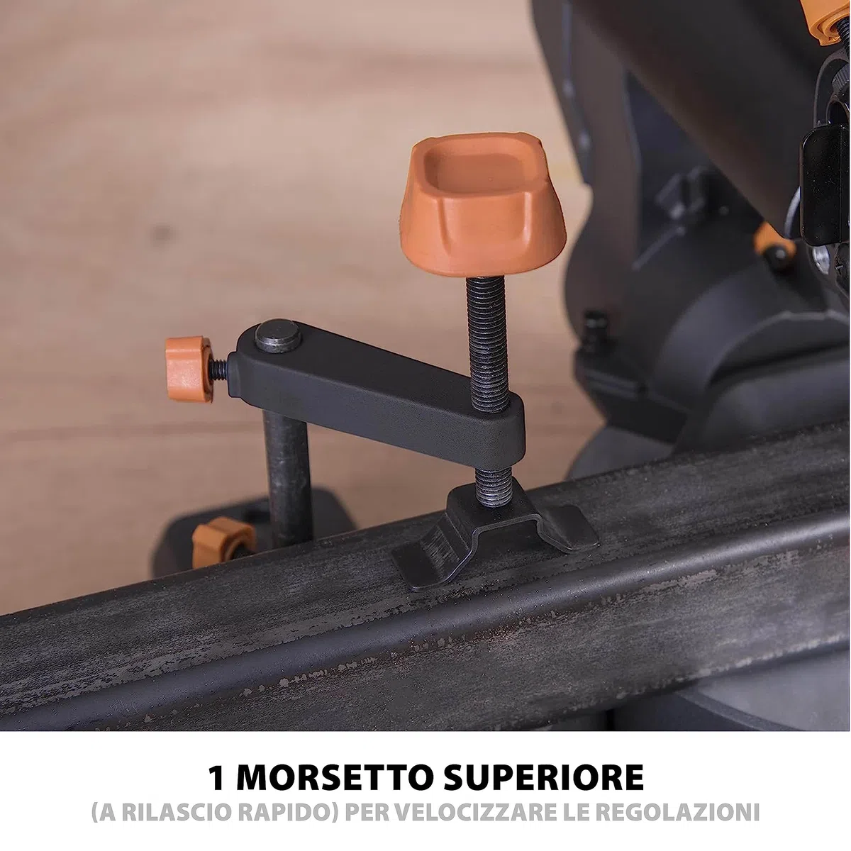 Evolution Power Tools R210SMS Pacchetto accessori per troncatrice - Include 2 morsetti, sacchetto raccolta polvere e adattatore per attacco aspiratore - 210 mm