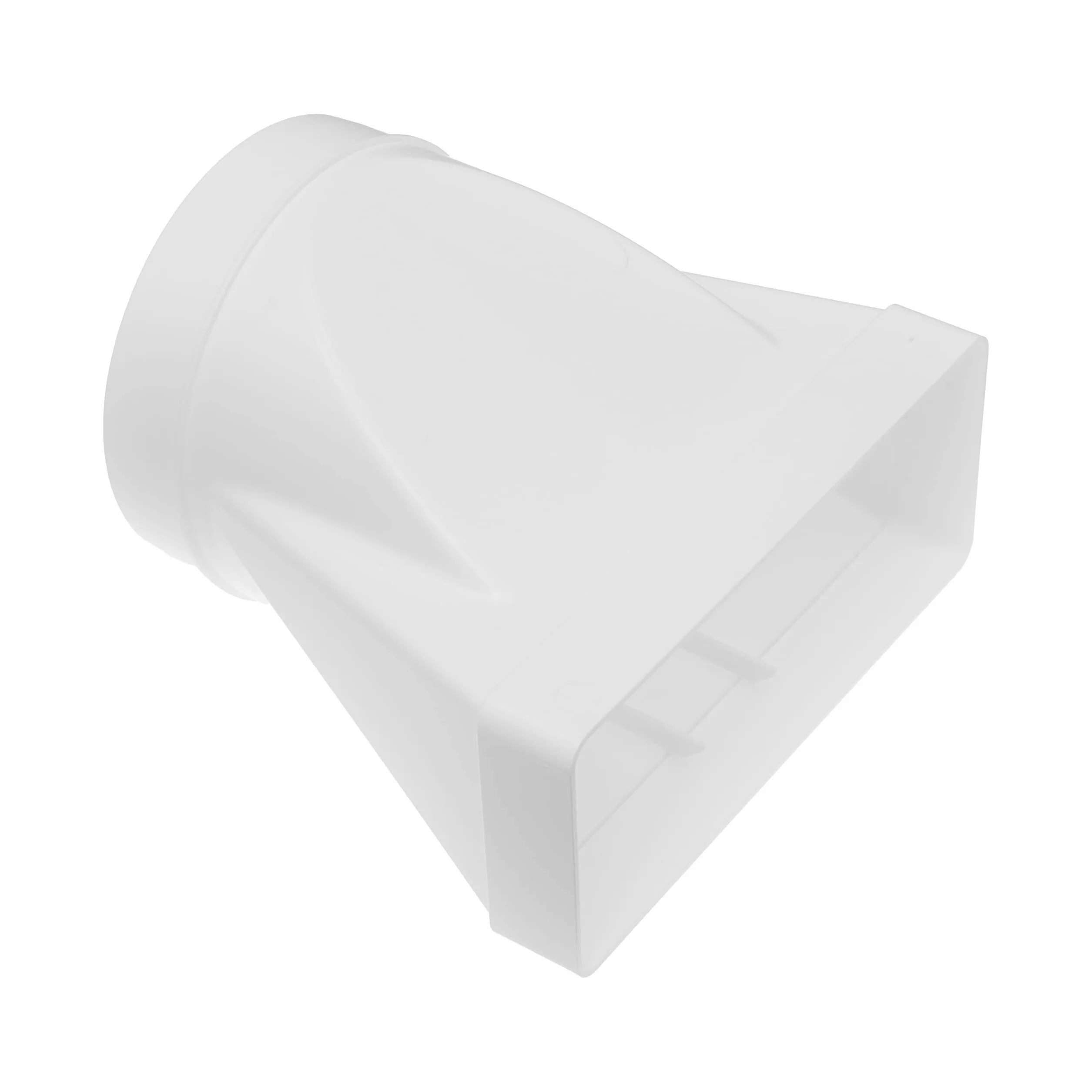 Vent Systems 220x90mm su Ø150mm Connettore di tubi rettangolari per collegamento del tubo rotondo. Sistema di ventilazione, riscaldamento, raffreddamento - Non adatto per unità AC.