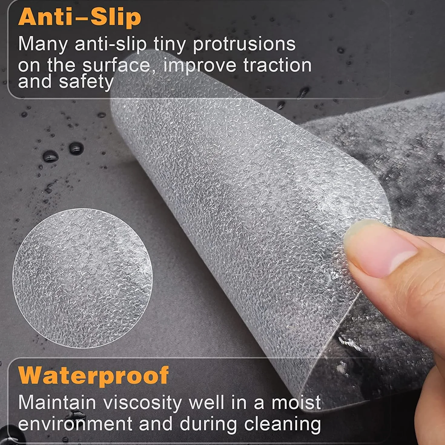 Striscia Antiscivolo per Scale, 10cm*10m, Nastro Adesivo Antiscivolo, Nastro Antiscivolo per Gradini, Impermeabile, Tagliabile, Adatto per uso Interno ed Esterno, Trasparente