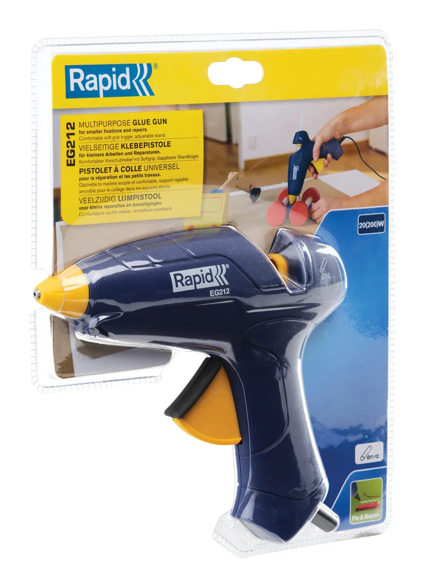 Rapid EG212 5000442 - Pistola incollatrice, diametro 12 mm, blu