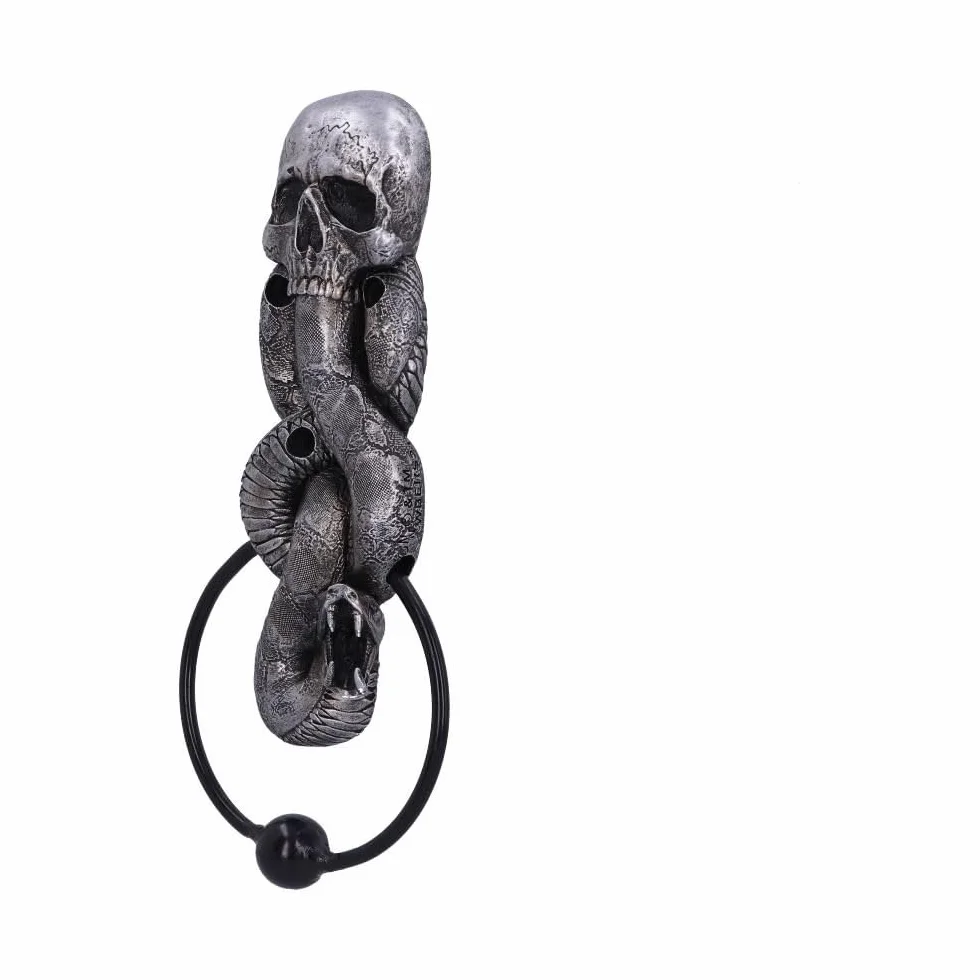 Nemesis Now Licenza Ufficiale Harry Potter The Dark Mark Door Knocker 23 cm, Argento, 23cm
