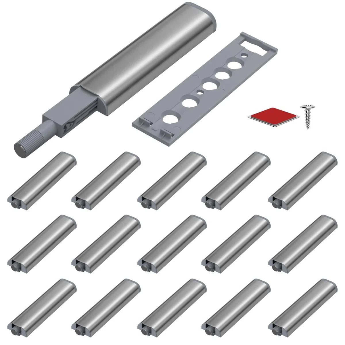 Spingere per aprire le porte Jiayi 16 Pack Armadio Magnet Push Catch Touch Release Door Opener Catch Armadio Magnetic Push Latch per cucina armadio cassetto porta Pop Out chiusura