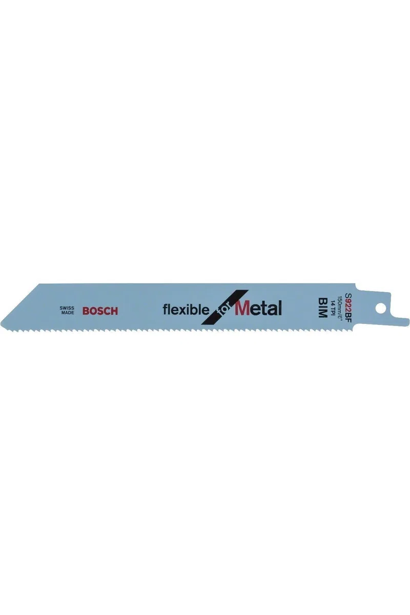 Bosch Professional 100 pezzi Lama per sega universale S 922 BF Flexible for Metal (per metallo, 150 x 19 x 0.9 mm, accessorio per sega universale)