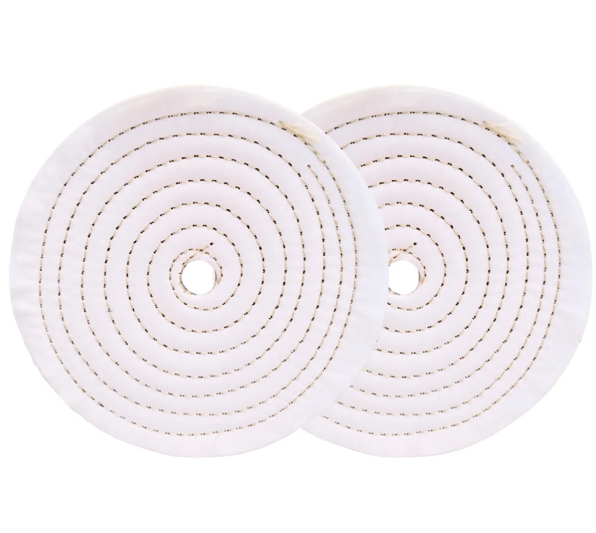 Lux Metal Kit 2 Disco lucidatura in Feltro Cotone 150 mm Foro 12,7 mm Set Dischi Lucidare A Specchio Alluminio Acciaio Inox Metalli Ruota Lucidante Per Trapano Mola Ottone Rame Legno Marmo Plexiglass