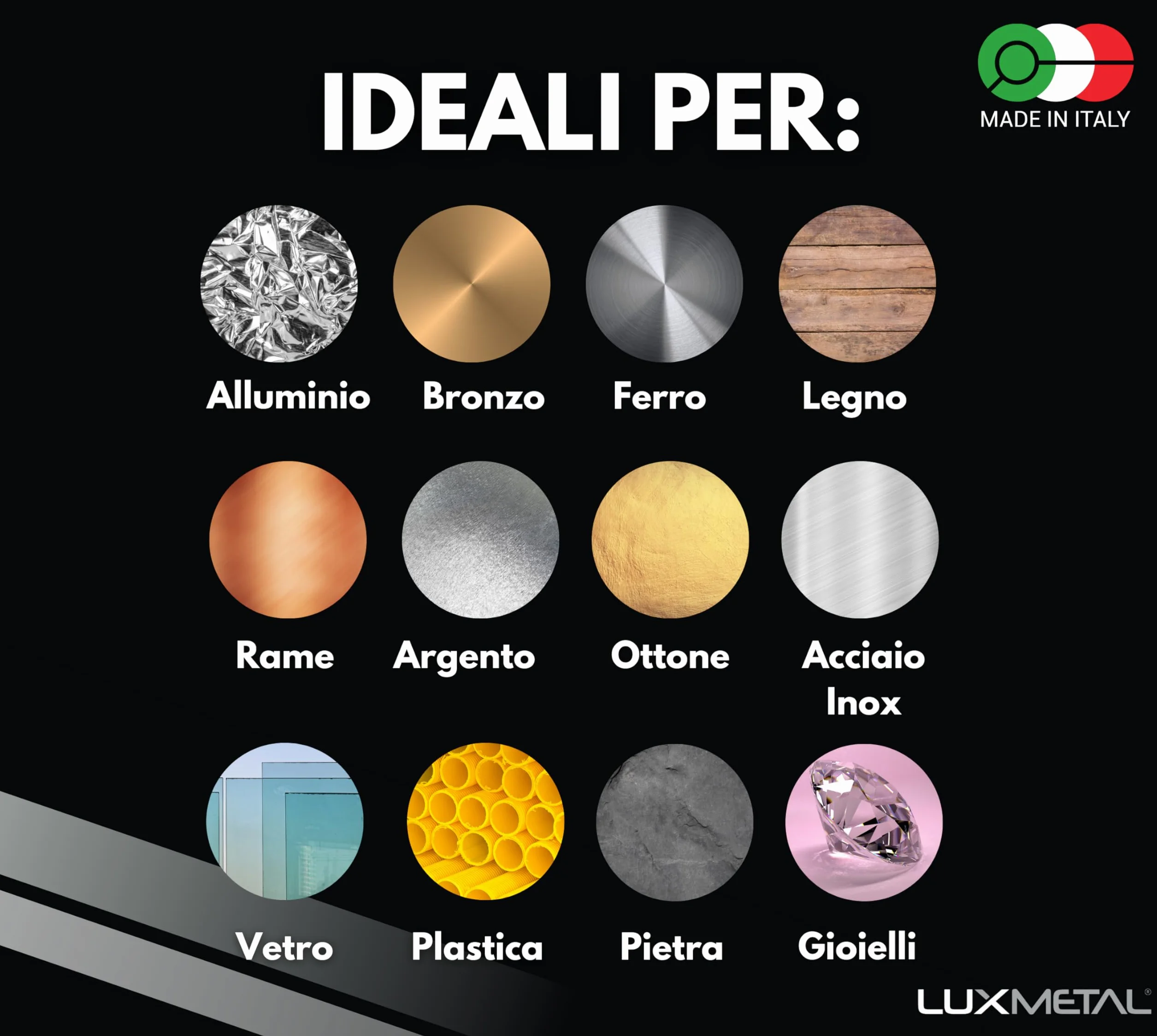 Lux Metal Kit 2 Disco lucidatura in Feltro Cotone 150 mm Foro 12,7 mm Set Dischi Lucidare A Specchio Alluminio Acciaio Inox Metalli Ruota Lucidante Per Trapano Mola Ottone Rame Legno Marmo Plexiglass