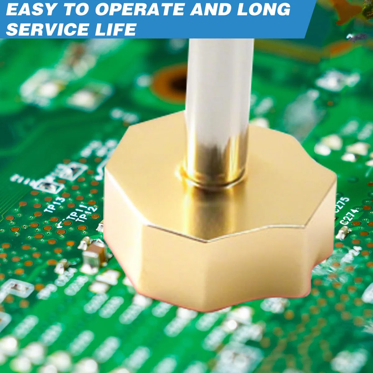 2 punte per saldatore joystick con adattatore, controller One e Switch per PS5, PS4, Xbox Series X/S, rame cromato multiforo, conduzione del calore rapida, allineamento di alta precisione