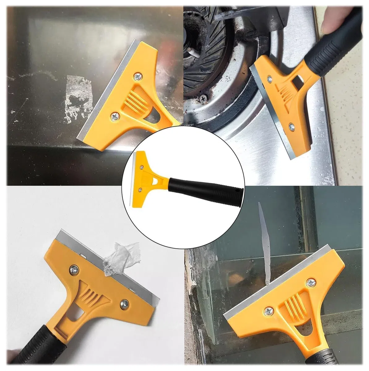 7 Pezzi Carta da parati Kit,Utensile per carta da parati,Set di strumenti per levigatura, kit di strumenti per la carta da parati,compresi strumenti di finitura,raschietti per vernice,metro a nastro