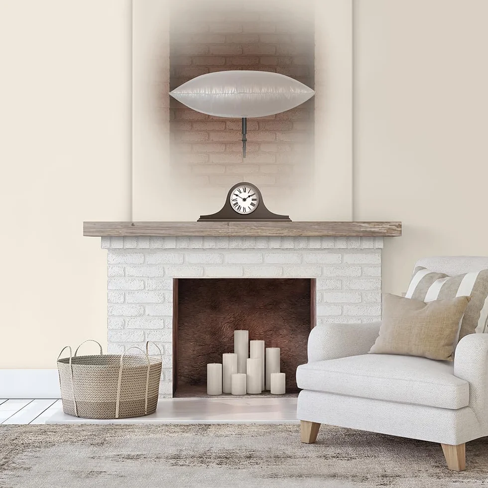 THE CHIMNEY BALLOON CBLR1536 Paraspifferi per Camino, Trasparente, 38cm x 92cm
