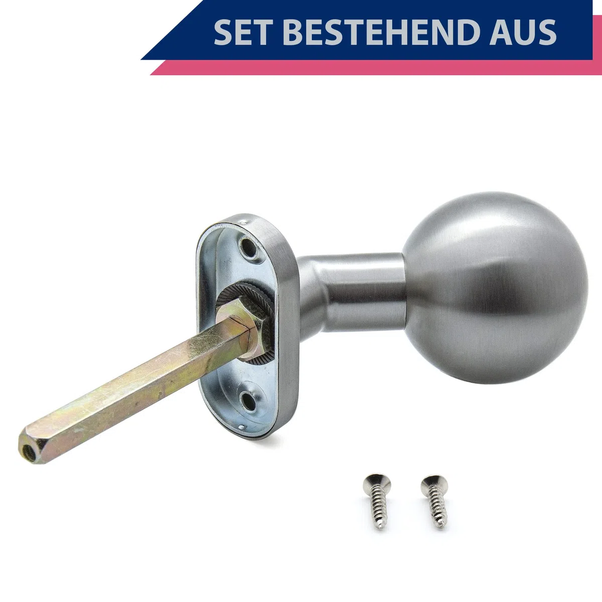 APECS 0972 INOX - Pomello per porta non rotante in acciaio inox opaco
