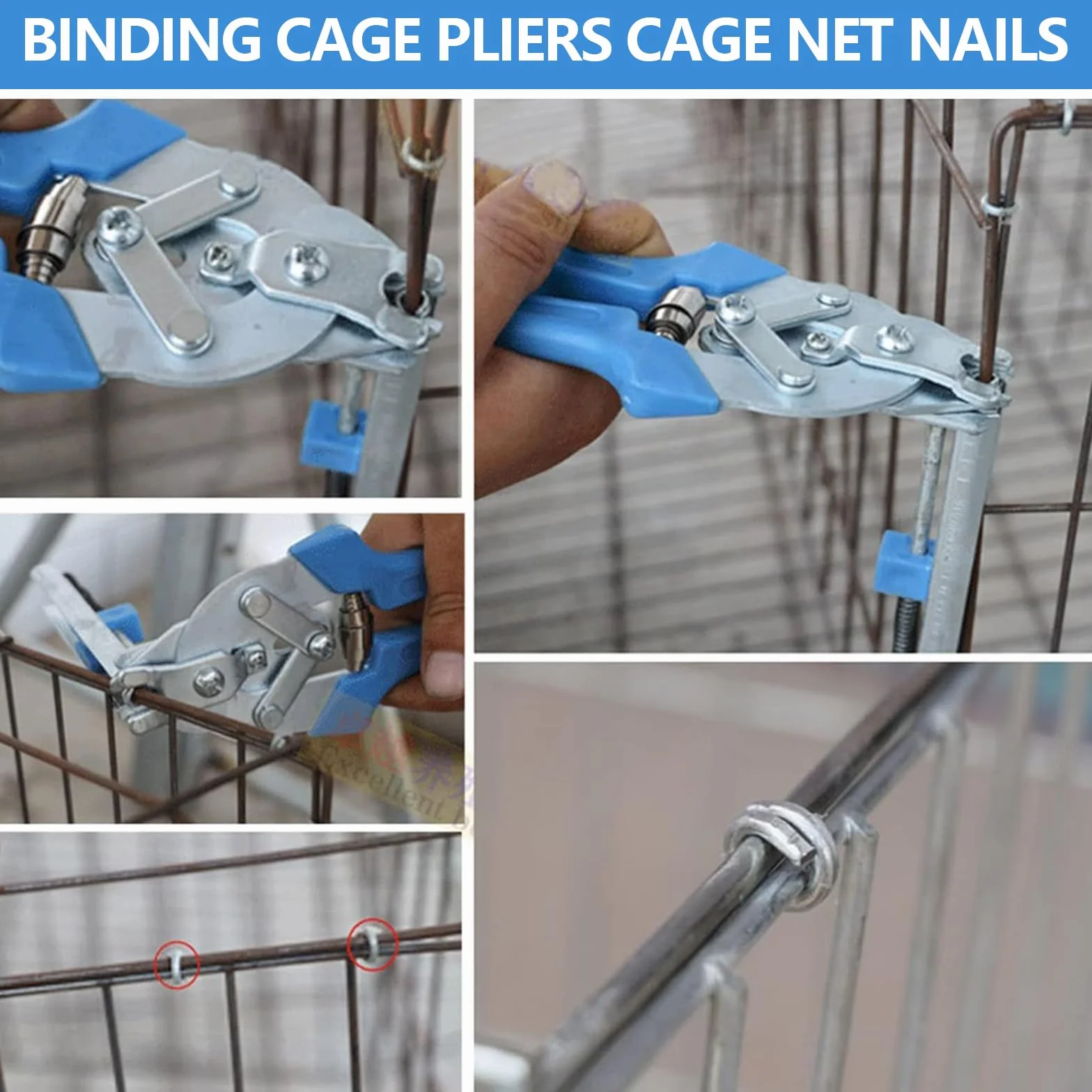 Pinza per recinzioni con clip da 600 M-Clip Rapid per recinzioni, fissaggio di rete sottile, per materassi auto, cuscini, recinzioni, gabbie per animali domestici
