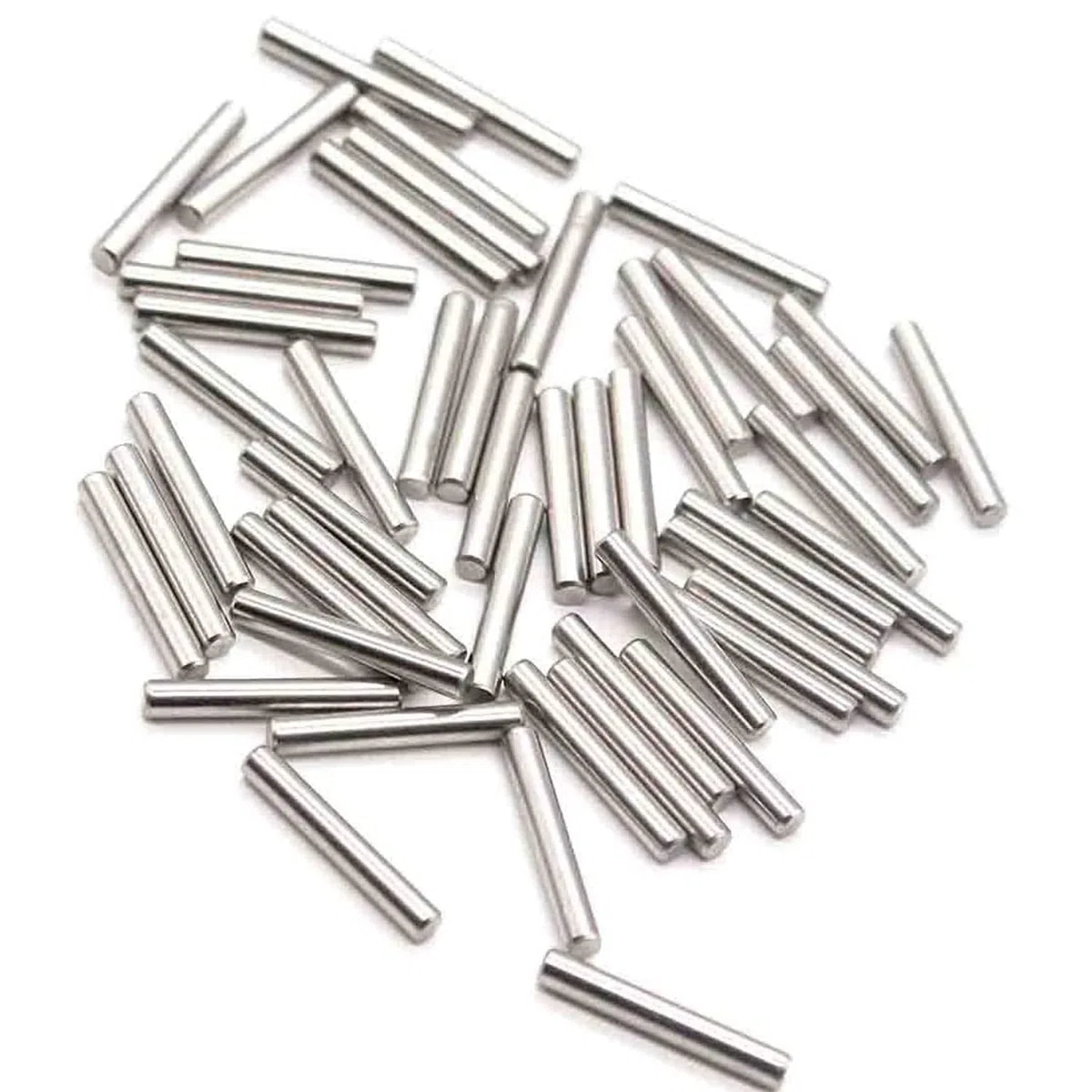 50 pezzi di barre di ancoraggio in acciaio inossidabile 304 da 3,5 mm di diametro x 25-60 mm di lunghezza, elementi di fissaggio for supporto mensola con posizionamento preciso(Length 60mm)