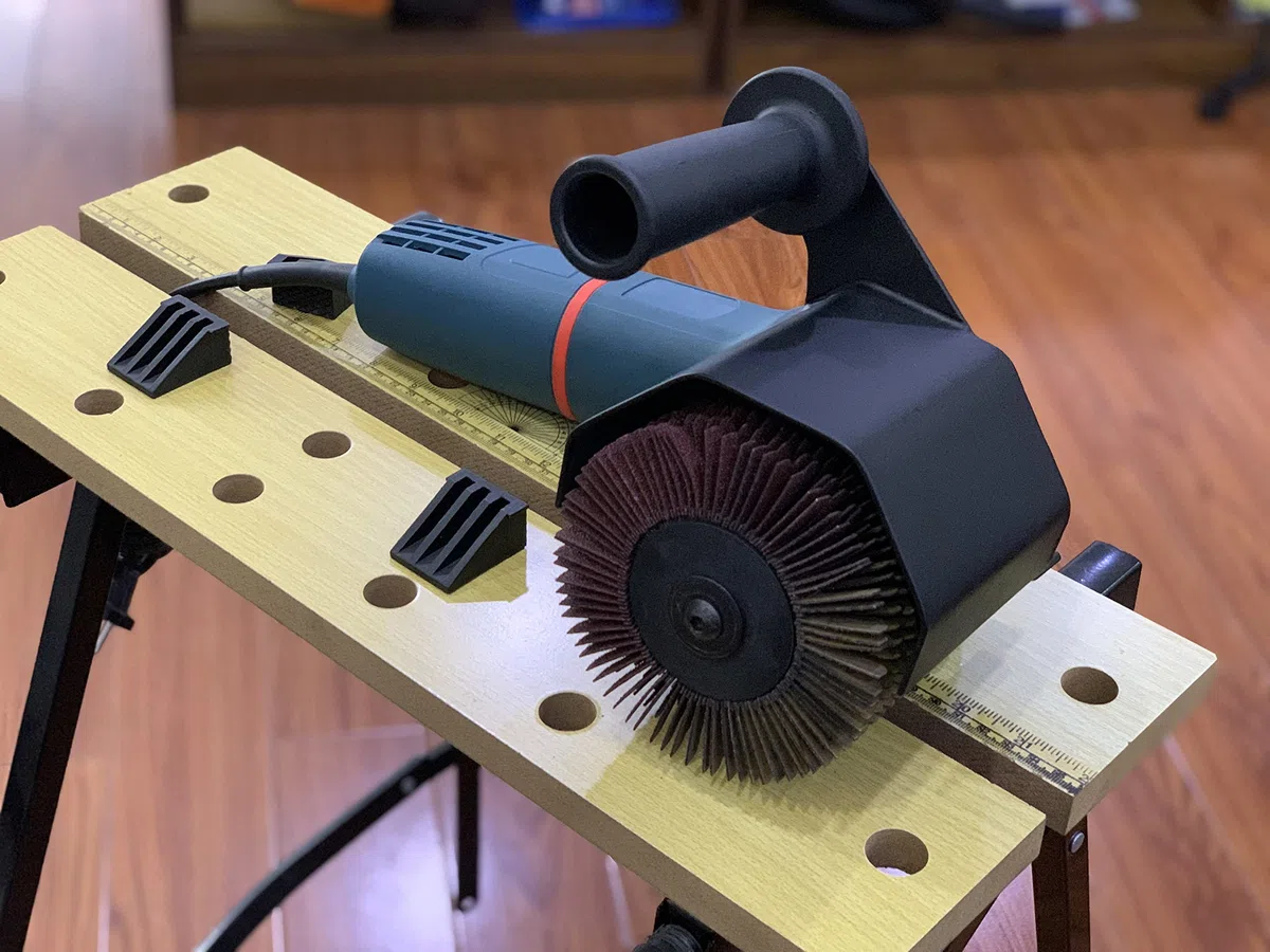 Aidelife Tamburo spazzola abrasivo per rettificatrice Rinnovatore Ø120x100, per superfici piane, irregolari e curve in legno e metallo