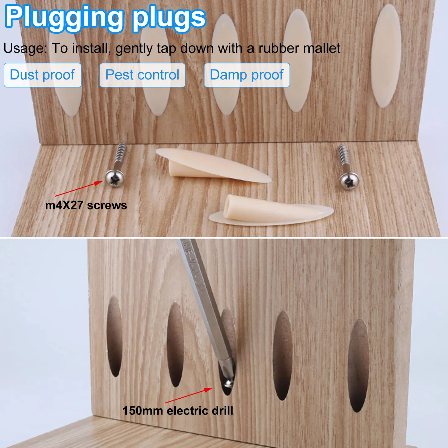 6 Pezzi Set da Dima per Spinatura Legno, Regolabile Lega di Alluminio Dima per Fori a Tasca, Spinatrice per Legno per Lavorazione del Legno, Mobili, Punzonatura fai da te