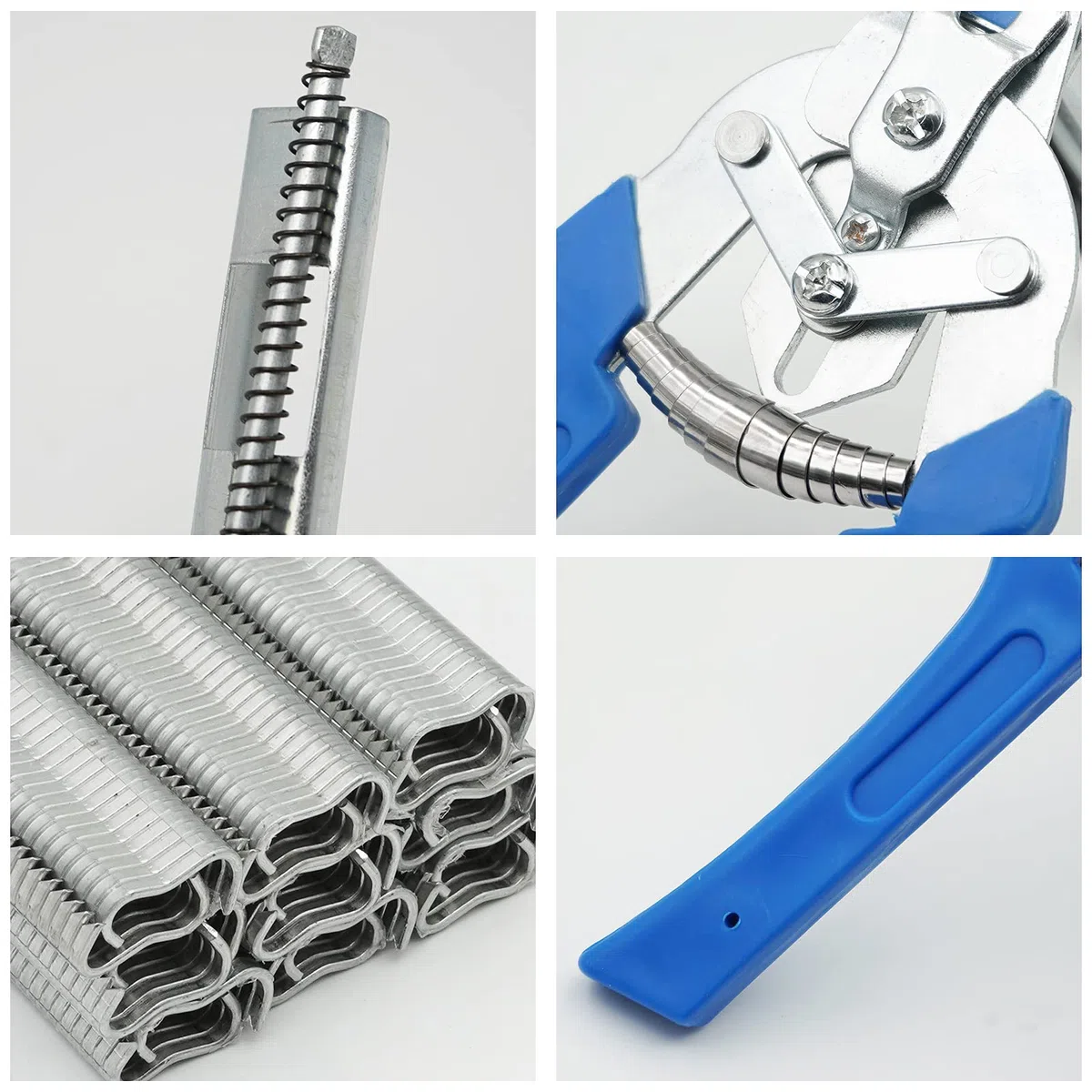 E TYP pinza di fissaggio per filo con 600 morsetti per pinza di recinzione, pinze di fissaggio per cavi, manutenzione recinzione, utensili per saldatura, accessori per pinze