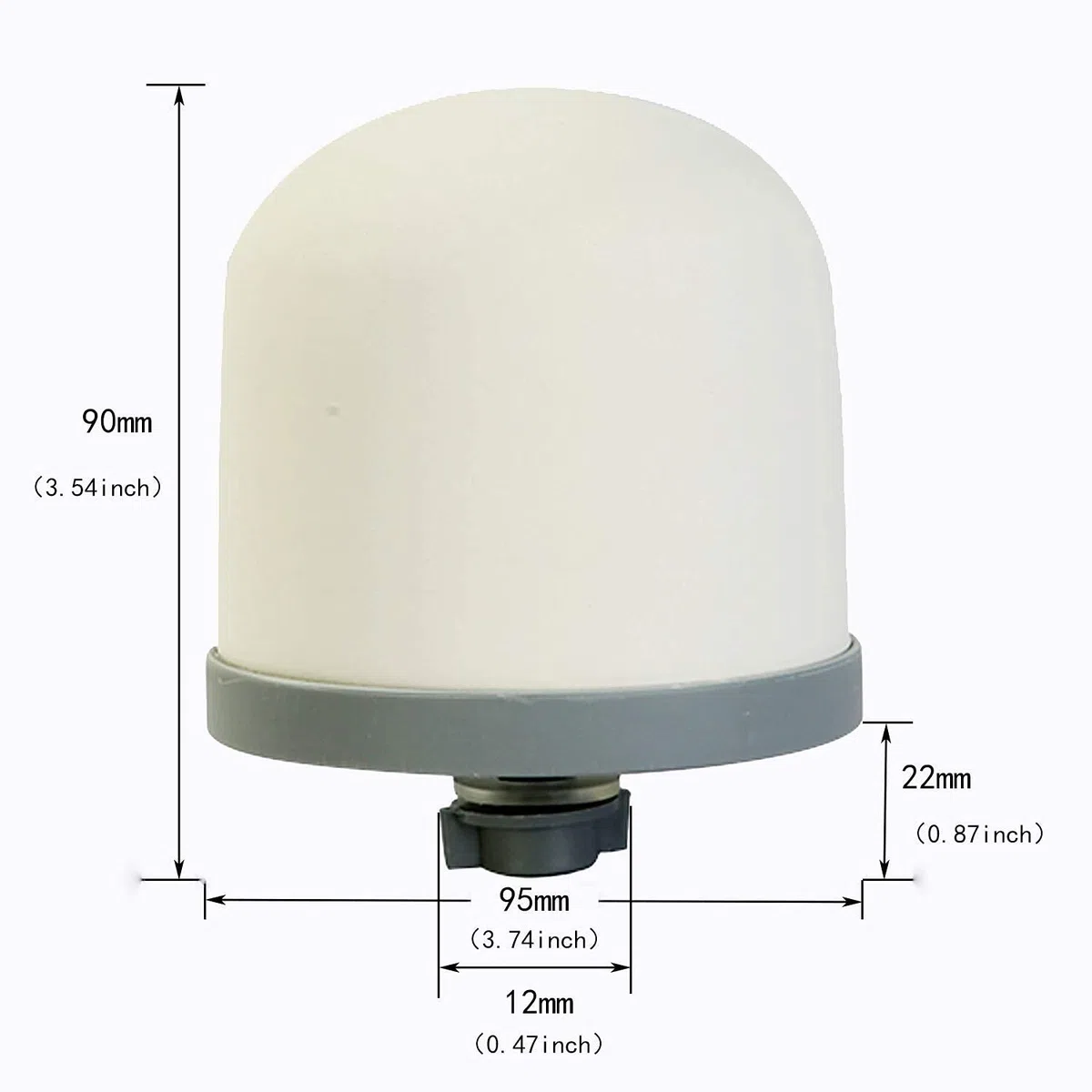 Huining - Filtro dell'acqua a cupola in ceramica, pre-filtrazione Zen, filtro di ricambio da 0,15 a 0,5 micron, per sistema di filtrazione a secchio d'acqua domestico 2PCS (filter 2pcs)