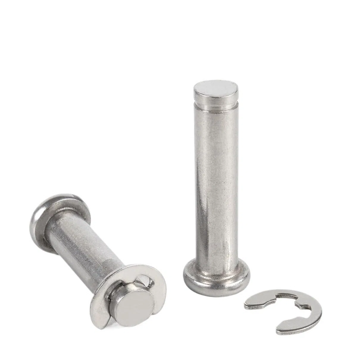 Testa Piatta in Acciaio Inossidabile M5 304 con Perno cilindrico di Posizionamento del Perno dell'anello Elastico con Perno scanalato(65mm)