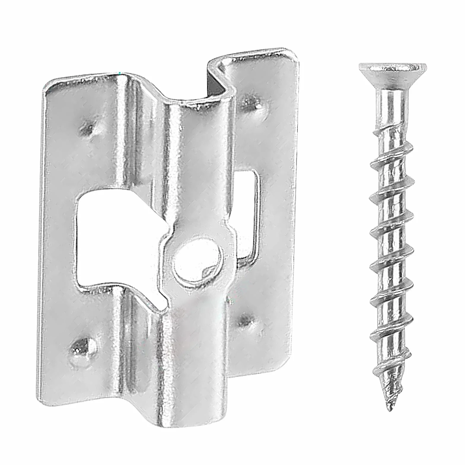 100 clip in WPC in acciaio inox, per terrazze, clip di fissaggio, clip per terrazze, clip in WPC – campo di serraggio 8/9/10 mm (7 mm – A)