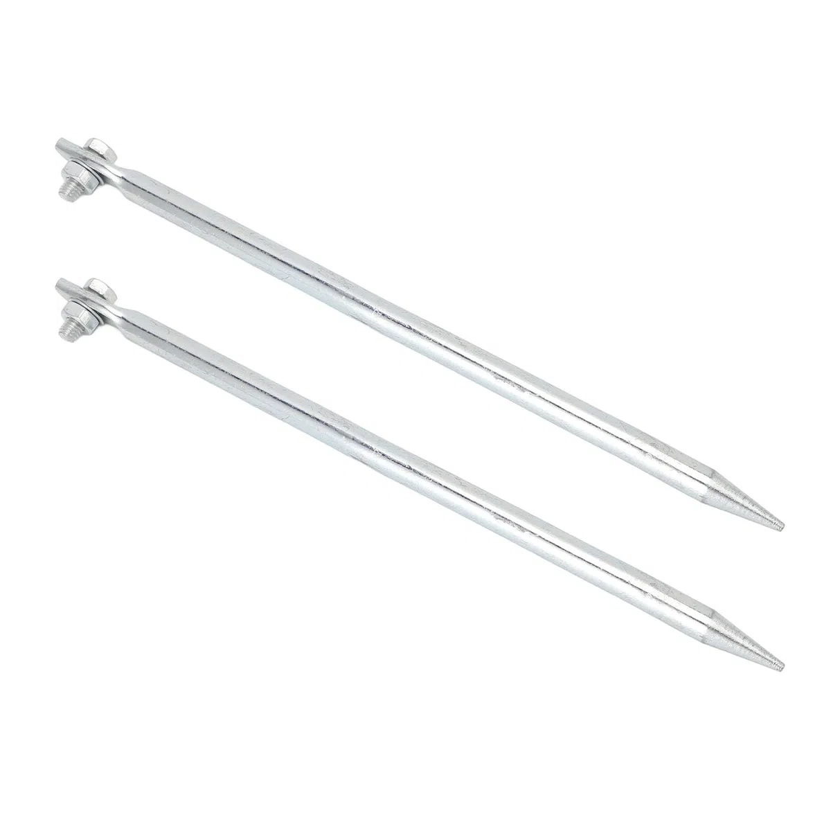 Aste di Messa a Terra, Ferro Placcato Rame, Picchetti di Messa a Terra di Facile Installazione, 12 Mm X 300 Mm per Recinzioni Elettriche e Antenne