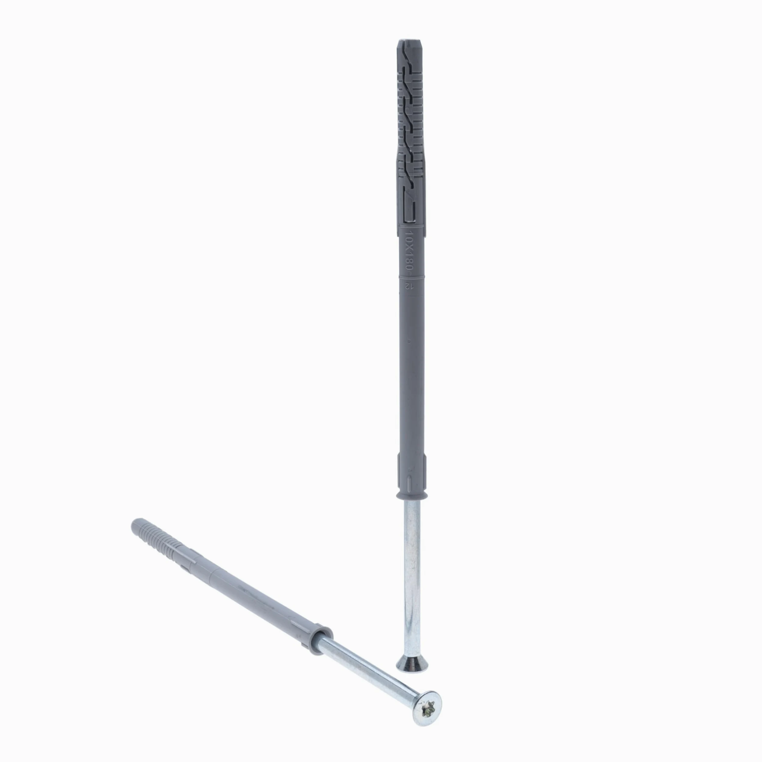 7 x 205 mm Viti Torx TX40 a Testa Svasata con Tasselli in Nylon 10 x 200 mm, Kit Fissaggio Telai Pesanti, Tasselli ad Espansione TX per Muratura, Finestre, Facciate, Legno (25 pezzi)