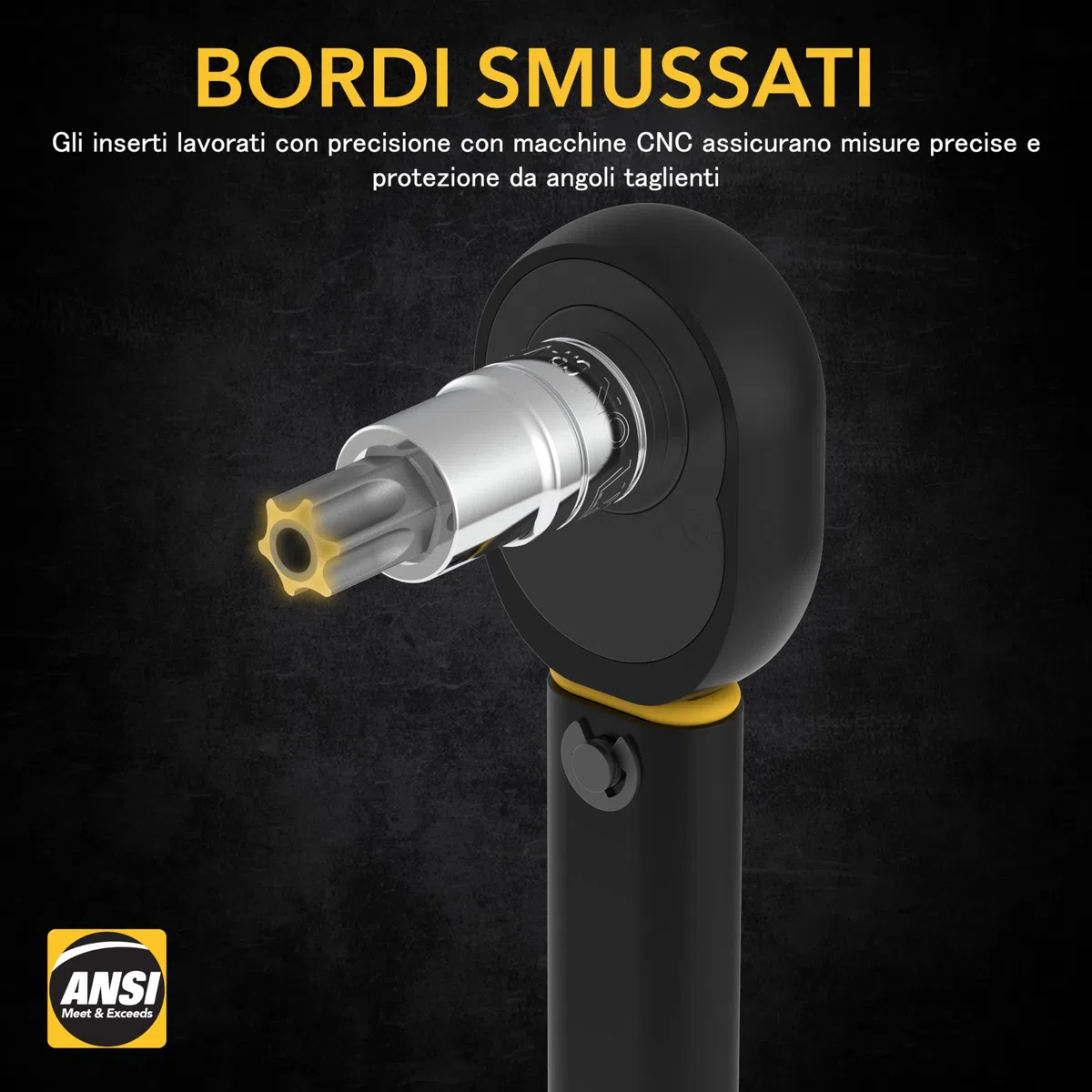 LEXIVON Chiavi Torx per avvitatore a batteria, chiavi a bussola antimanomissione, per Milwaukee, Makita, chiave dinamometrica e chiave a cricchetto, 13 Pezzi EU T8- T60 (LX-146)