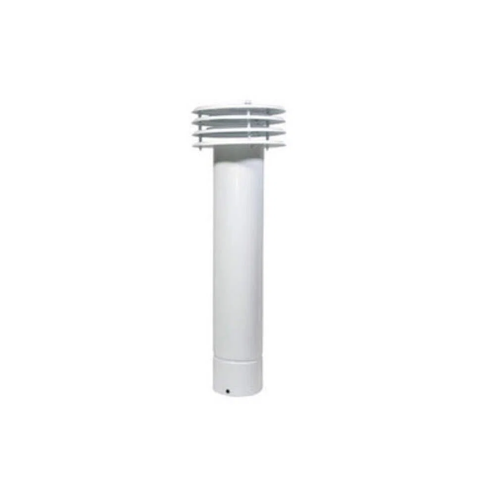 ESALATORE FUMO VENTILATO IN LAMIERA VERNICIATA BIANCA Diametro 110