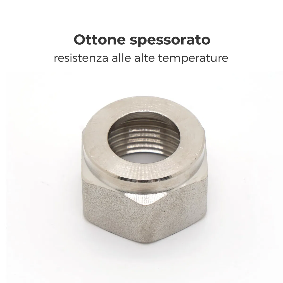 Vancoco 10 pz Raccordo a compressione 16x2mm per Tubi di Riscaldamento a Pavimento Giunti 3/4'' Eurocone