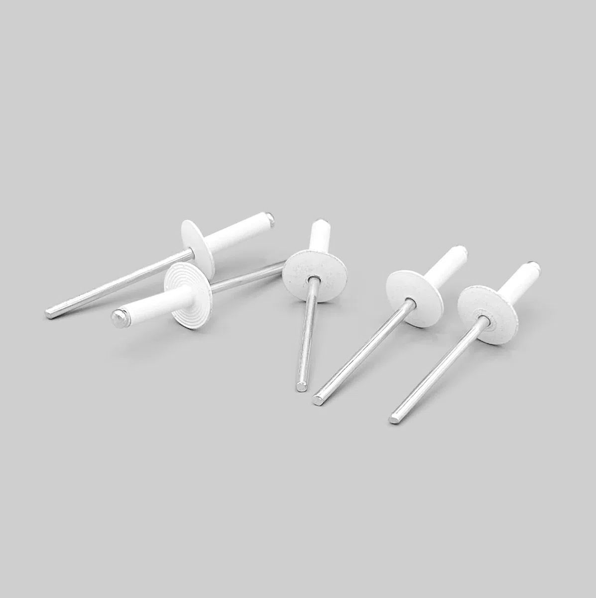 250x Rivetti in Alluminio Bianchi Testa Larga 4,8 x 18 mm | Rivetti Pop per Lamiera Plastica Carrozzeria | Scatola 250 Pezzi