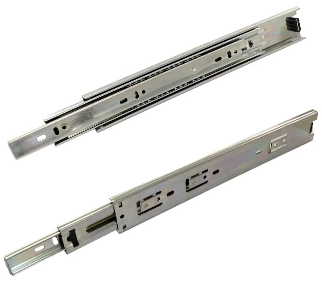 AERZETIX: Coppia di Guide scorrevoli per Guida Binari cassetti, Uscita Totale, 45mm, 45 kg (30cm)