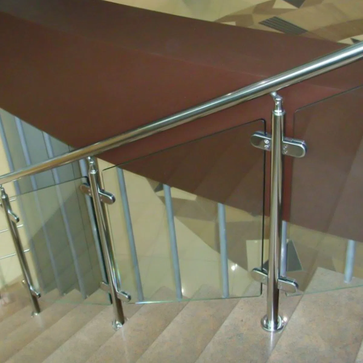 10 morsetti in vetro in acciaio inox, supporto in vetro per ringhiera con attacco piatto, clip in vetro per pali, ringhiere per scale, regolabile in vetro da 6 a 8 mm