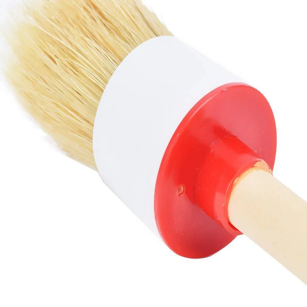 Gesso Cera Pennello Vernice Pennellessa Rotondi con Setole Naturali per Pittura Ceretta Mobili Smaltatura di Ceramica Home Decor Progetti Shabby Chic 6 Pezzi
