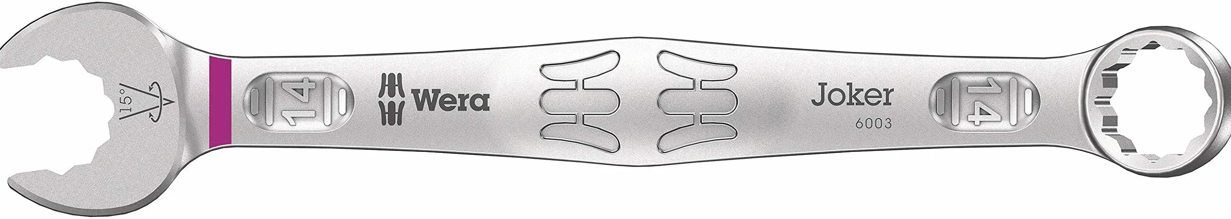 Wera 6003 Joker Chiave a forchetta e chiave poligonale, 14 x 167 mm