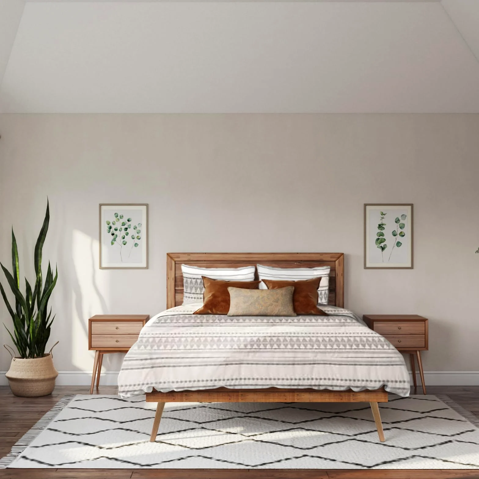 4 Pezzi Piedini Mobili Gambe di Ricambio 30cm Piedini per Mobili in legno massello Gambe Oblique Legno per Mobili con Piastra di Montaggio, Viti e Pad Antiscivolo per Divano Letto Tavolo Sedie