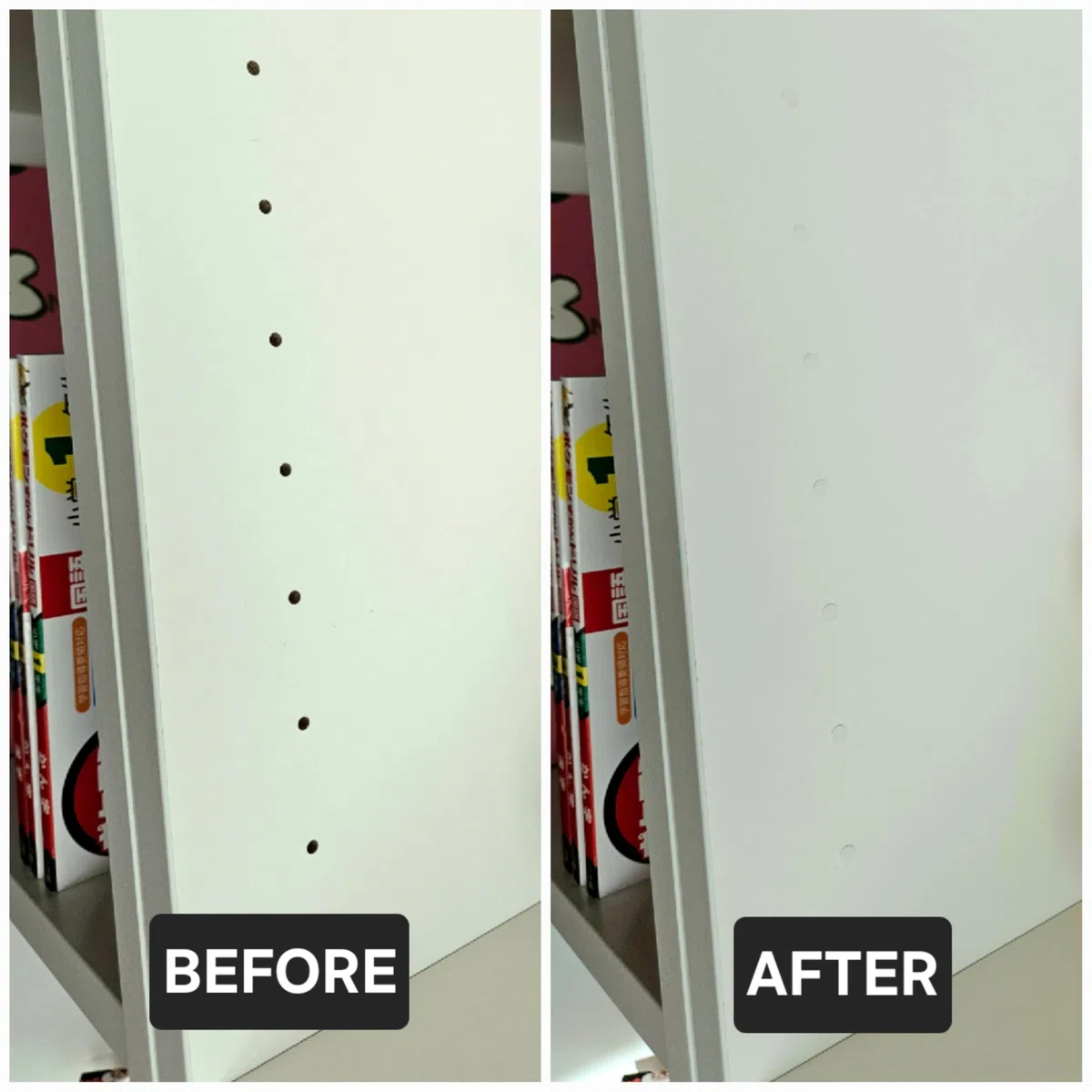 Genérico Tappi coprifori compatibili con IKEA Billy – Tappi 3,5 mm effetto invisibile – Bianco opaco (Bianco, Pack 2 scaffali)