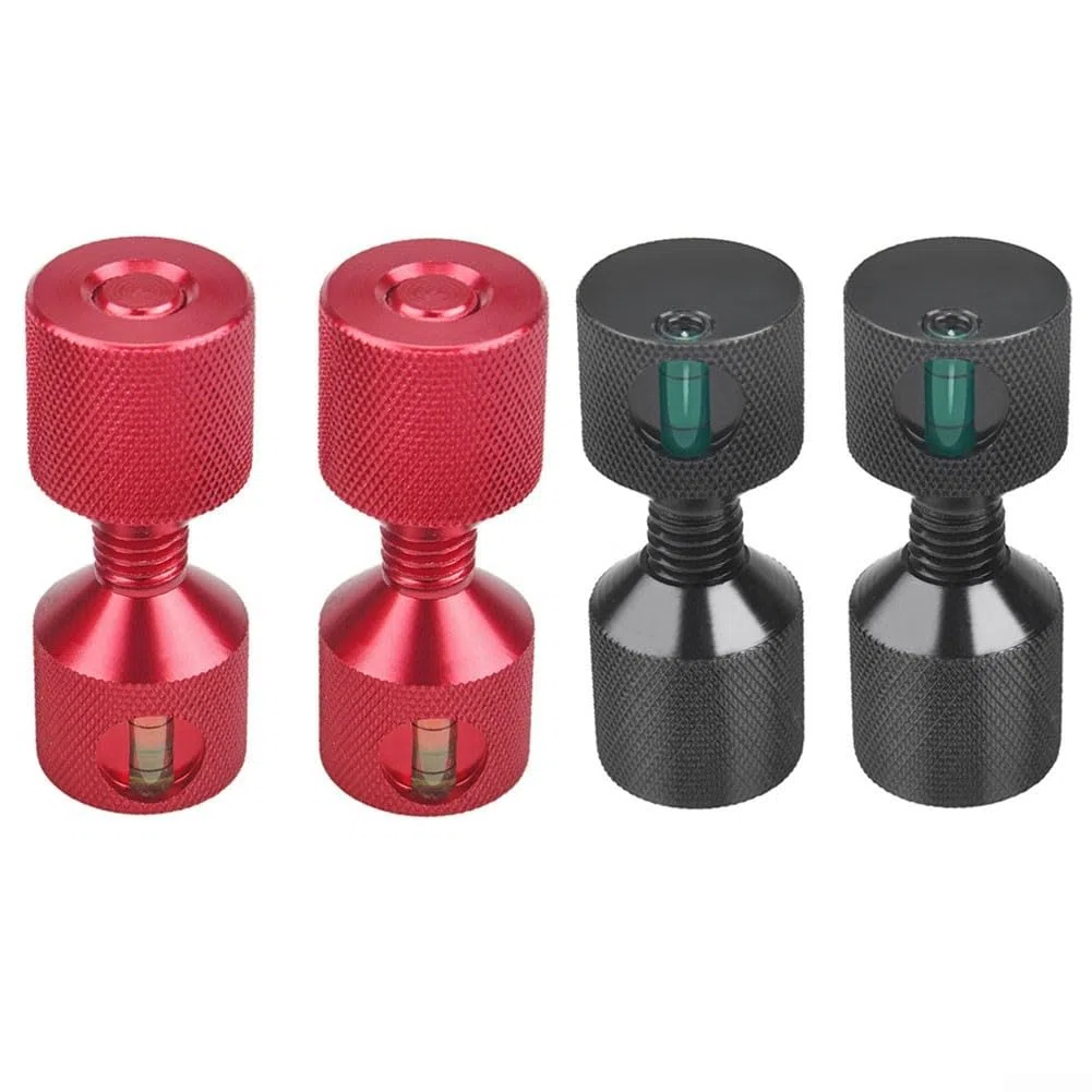 HpLive 1-1/8" due fori perni maneggevoli, set di perni di allineamento a flangia a due fori per navi, flangia in alluminio, perno a due fori, 1-1/8 fori di posizionamento gradiente (red2pcs)