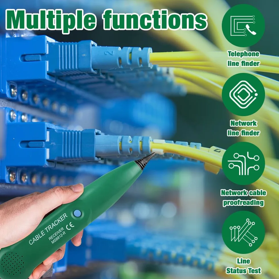Cable Tracker, dispositivo di ricerca di rottura, robot tosaerba, tester di circuito, ricerca cavi, ricerca di cavi, localizzatore linea telefonica per la manutenzione della rete, passaggio del