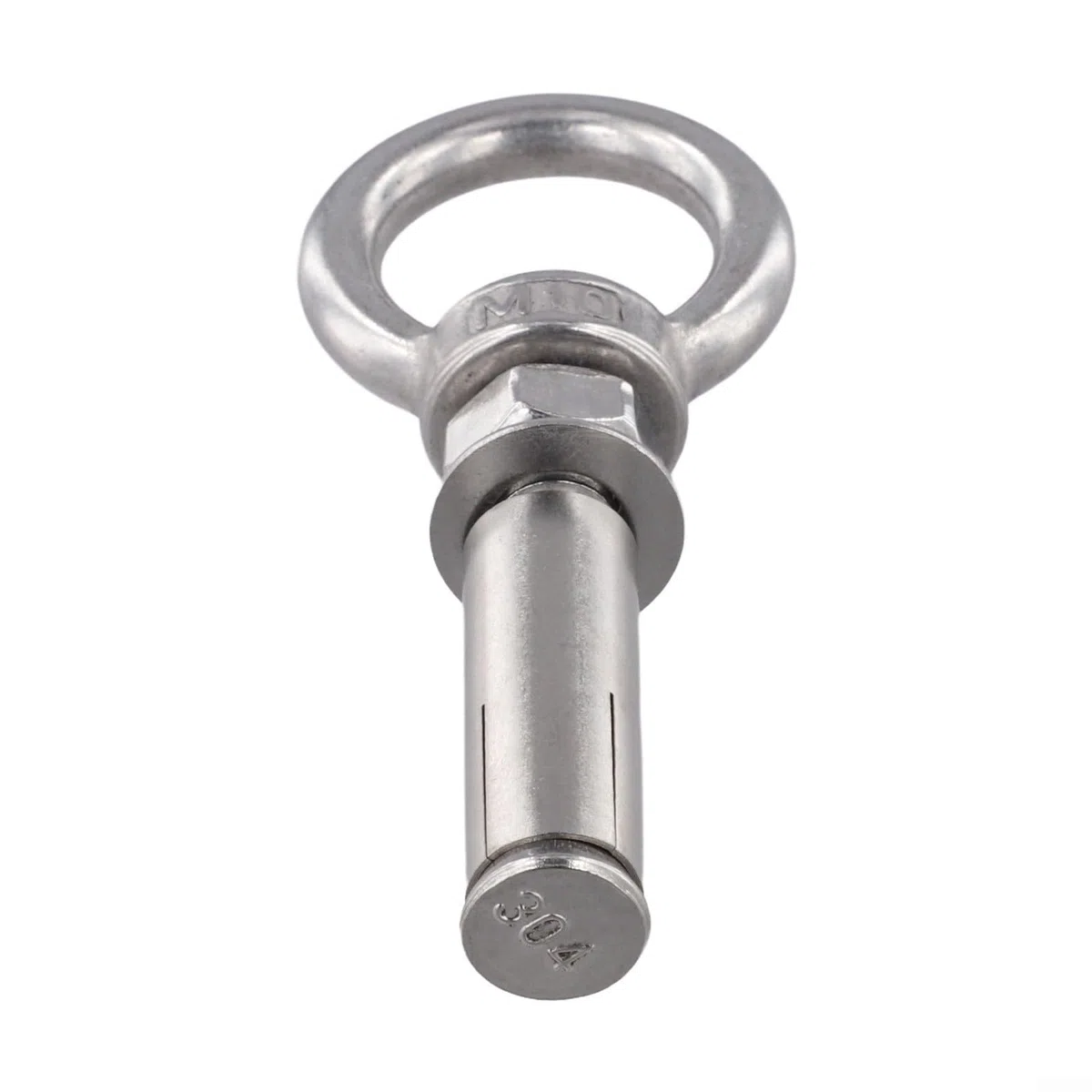 Bulloni ad espansione in acciaio inox 304 con anelli, tasselli da parete, viti a occhiello, misure disponibili 50 150 mm, resistenti (M10x60)