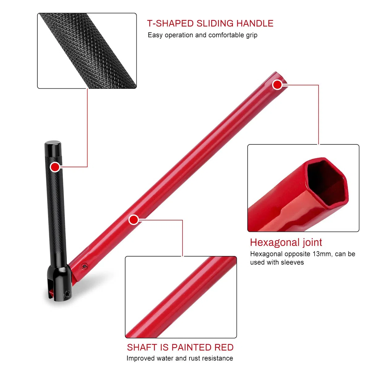 Set di chiavi per rubinetti 13 mm | Morsetto SW 44 + inserti 8-17 mm, Set di chiavi per rubinetti, 9 chiavi per rubinetti | Adattatore di morsetto