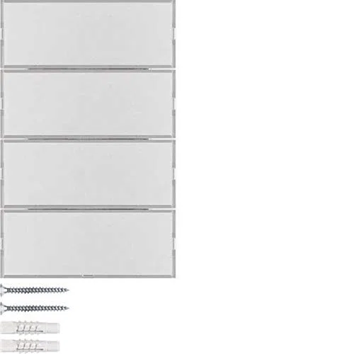 Teclado KNX 4 fases, series berker K.x de hager, aluminio