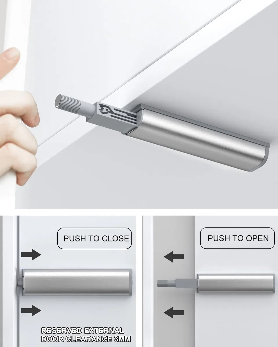 Spingere per aprire le porte Jiayi 16 Pack Armadio Magnet Push Catch Touch Release Door Opener Catch Armadio Magnetic Push Latch per cucina armadio cassetto porta Pop Out chiusura