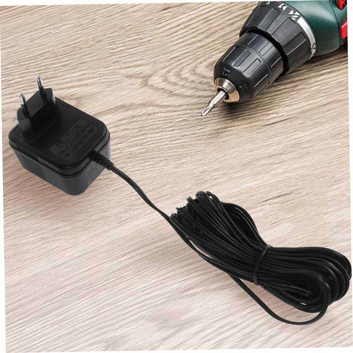 NUOBESTY Trasformatore Certificazione Europea 24v500mah per e Cavo Blink Campanello Design Elegante 5/8 Metri in Plastico Nero, Compatibile Uso Domestico
