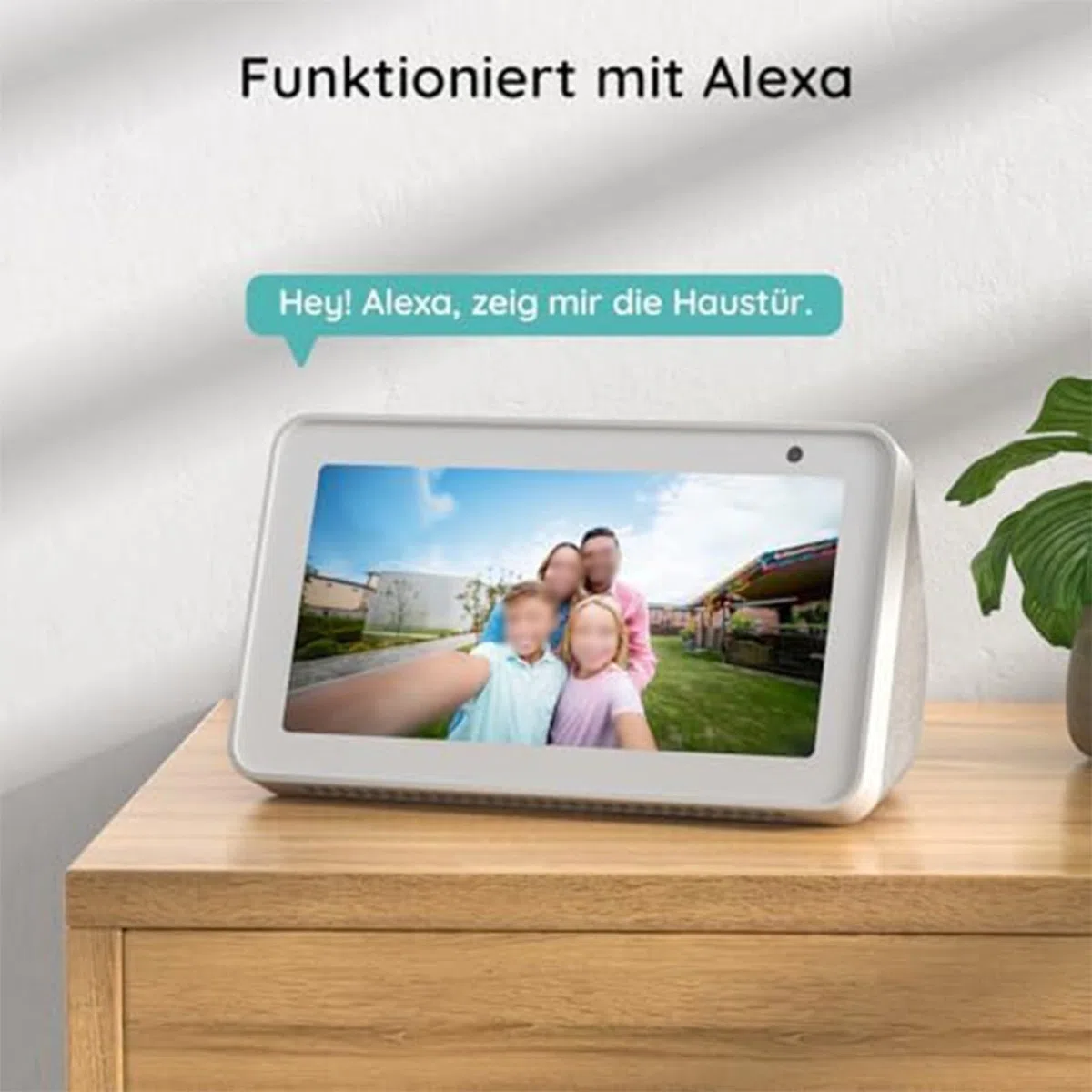 Videocitofono wireless 1080p con audio bidirezionale, notte, senza abbonamento, WiFi 2.4G, compatibile per la sicurezza domestica interna ed esterna, rilevamento del movimento, facile
