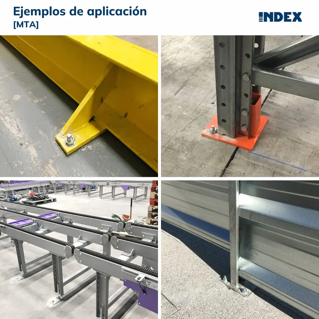 INDEX Fixing Systems MTA-Set di 100 ancoraggi m per carichi alte zincato, AM08075