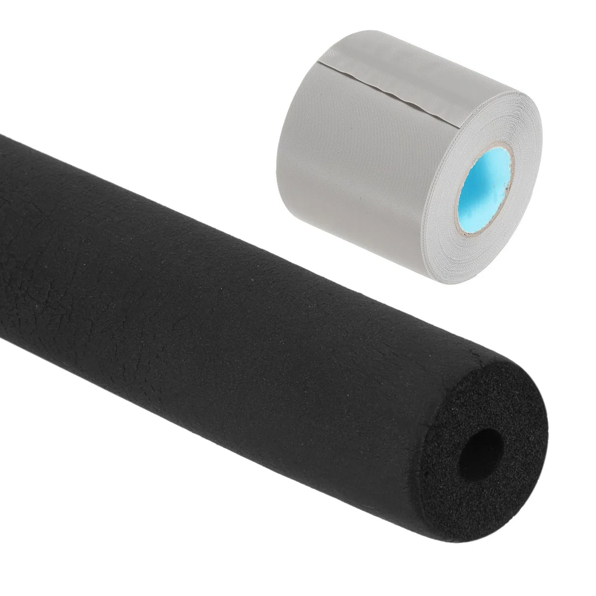 PATIKIL 1/4"(6mm) ID x 6Ft Tubo Isolante Schiuma Condotto Custodia Involucro Rotolo Barra Imbottitura Tubi con Involucro per Maniglia HVAC Aria Condizionatore