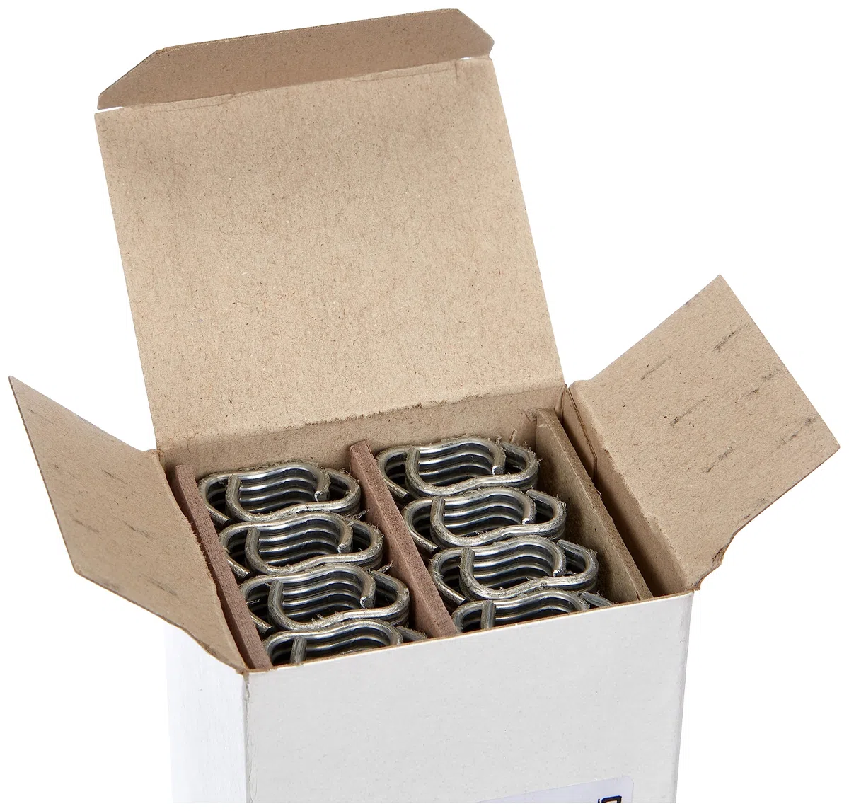 Alberts 531188 Clip in Filo Metallico, zincato, Larghezza 22 mm, Set da 800