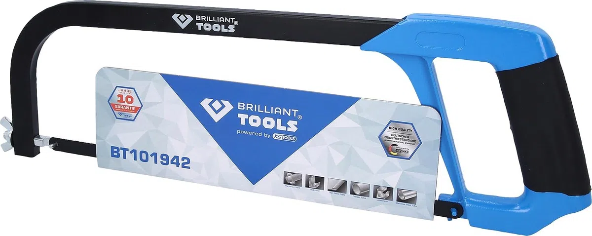BRILLIANT TOOLS BT101942 Archetto per seghetto da metallo a serraggio rapido [Powered by KS TOOLS]