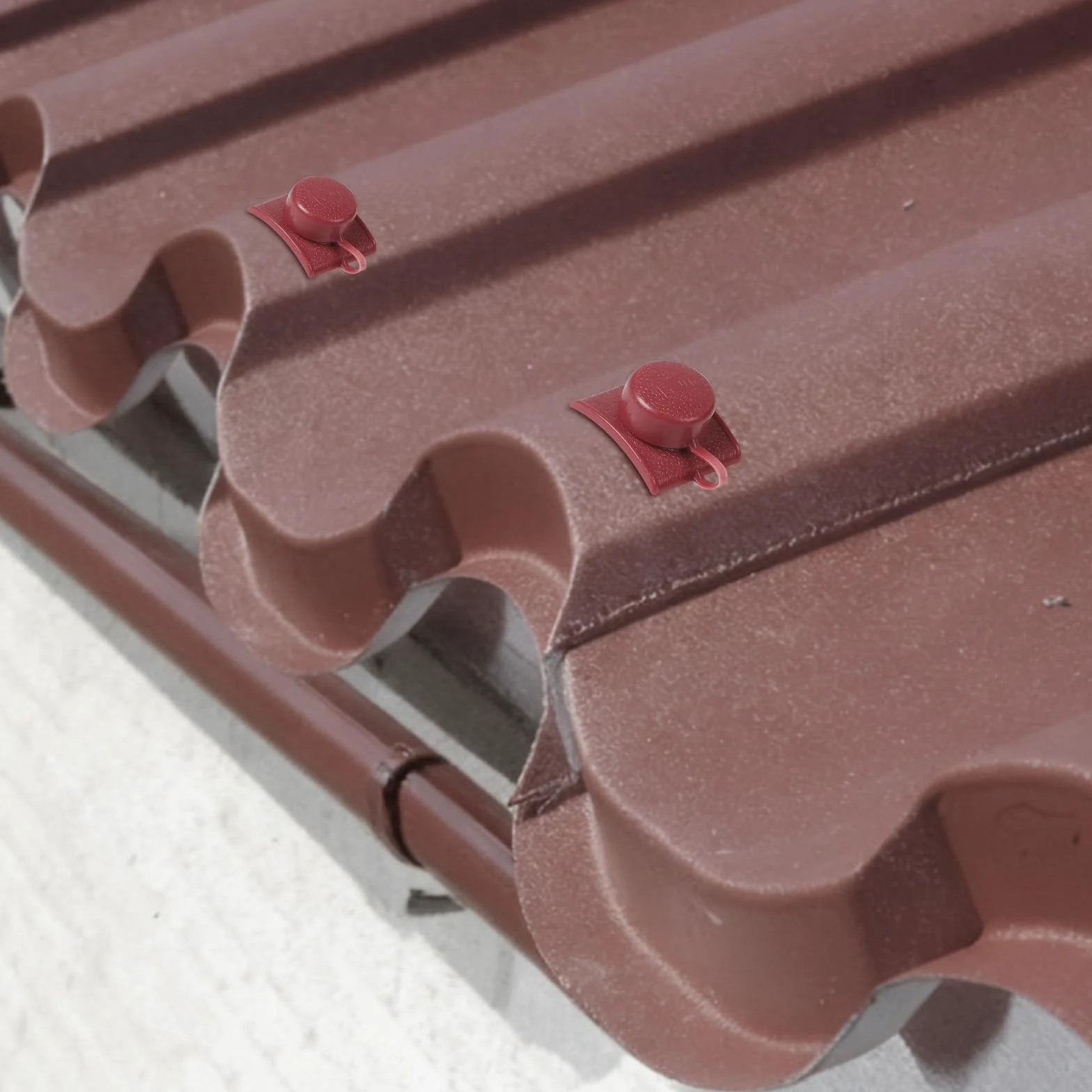 100 PCS Calotte Fissaggio Pannelli Ondulati M4.8 x 45mm Rosso, Viti per Lamiere Ondulate con Cappuccio, Viti Per Onduline per Coperture Tettoie e Pannelli Coibentati per Tetto