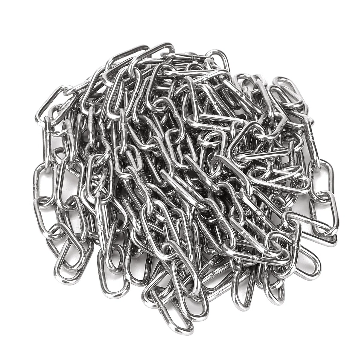 Catena in acciaio inox, 10 m x 3 mm, saldata, catena in acciaio inox, catena a maglie corte, per fai da te, catena girevole, asciugatura della biancheria
